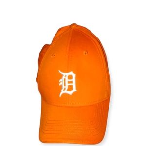 Adjustable Orange Detroit Hat,white letter "D" New without Tags